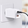 Baseus GaN5 Pro CCGP120202 65W szybka ładowarka sieciowa z 2 gniazdami USB-C PD oraz USB