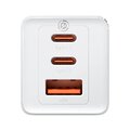 Baseus GaN5 Pro CCGP120202 65W szybka ładowarka sieciowa z 2 gniazdami USB-C PD oraz USB