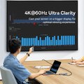 BASEUS HUB adapter przejściówka 6w1 Typ C na 3x USB3.0 / PD / HDMI 4K 60Hz / RJ45 szary WKWG080013/BS-OH100