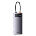 BASEUS HUB adapter przejściówka 7w1 Typ C na 3x USB3.0 / PD / HDMI / VGA / RJ45 szary WKWG040013/BS-OH043