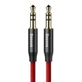 Baseus kabel audio Yiven 3,5 mm - 3,5 mm (mini-jack) 1,0 m czerwono-czarny M30