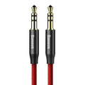 Baseus kabel audio Yiven 3,5 mm - 3,5 mm (mini-jack) 1,5 m czerwono-czarny M30