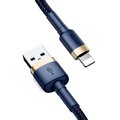 Baseus kabel Cafule USB - Lightning 1,0 m 2,4A złoto-niebieski 