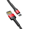 Baseus kabel Cafule USB - Lightning 2,0 m 1,5A czerwono-czarny dwustronny 