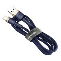 Baseus kabel Cafule USB - Lightning 2,0 m 1,5A złoto-niebieski