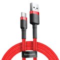 Baseus kabel Cafule USB - USB-C 0,5 m 3A czerwony 