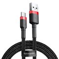 Baseus kabel Cafule USB - USB-C 1,0 m 3A czerwono-czarny 