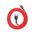 Baseus kabel Cafule USB - USB-C 1,0 m 3A czerwony