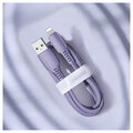 Baseus kabel Colourful USB - Lightning 1,2 m 2,4A fioletowy 