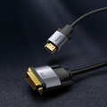 Baseus Kabel Enjoyment HDMI 4K do DVI dwukierunkowy ciemno-szary 1m