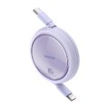 Baseus kabel Free2Draw Mini Retractable Charging Cable Type-C to Type-C 100W 1m fioletowy
