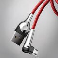 Baseus kabel MVP Elbow USB - microUSB 1,0 m 2A czerwony 