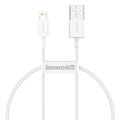 Baseus kabel Superior USB - Lightning 0,25 m 2,4A biały