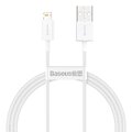 Baseus kabel Superior USB - Lightning 1,0 m 2,4A biały