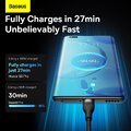 BASEUS Kabel USB 3w1 Flash Series USB-C micro USB Lightning 100W CASS030001 1.2m czarny