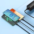 BASEUS Kabel USB 3w1 Flash Series USB-C micro USB Lightning 100W CASS030001 1.2m czarny