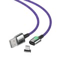 Baseus kabel Zinc magnetic USB - USB-C 1,0 m 3A fioletowy