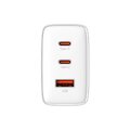 Baseus ładowarka sieciowa Cube Pro PD 65W 2x USB-C 1x USB biała