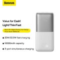BASEUS powerbank 10 000 mAh + kabel USB A do Typ C PD QC3.0 3A 22,5W PPBD040002 biay