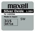 Bateria srebrowa mini Maxell 315 / 314 / SR 716