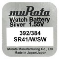 bateria srebrowa mini Murata 384 / 392 / SR41SW / SR41W / SR41