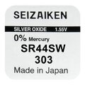bateria srebrowa mini Seizaiken / SEIKO 303 / SR44SW / SR44