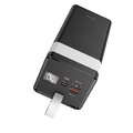 Bateria zewnętrzna ( Powerbank ) HOCO 50 000mAh z latarką + PD22,5W + QC3.0 J86A czarny