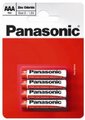 baterie cynkowo-węglowa Panasonic R03 AAA - blister