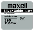 bateria srebrowa mini Maxell 390 / 389 / SR 1130 SW / G10