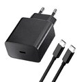 BLUE STAR adowarka sieciowa Typ C + kabel Typ C do Typ C PD QC4.0 3A 20W TFB-TC-20WPD czarna
