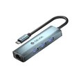 Devia adapter HUB 4w1 EC621 USB-C 3.1 do 3x USB 3.0 + RJ45 ciemnoszary