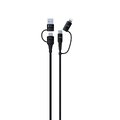 Devia kabel Extreme 4w1 PD USB-C + USB - USB-C + Lightning 1,5 m czarny