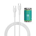 Devia kabel Kintone EC151 USB-C - USB-C 1,0 m 3A biały zestaw 30 szt
