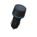 Devia ładowarka samochodowa Extreme PD QC 52,5W 1x USB-C 1x USB czarna + kabel USB-C - Lightning