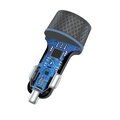 Devia ładowarka samochodowa Extreme PD QC 52,5W 1x USB-C 1x USB czarna + kabel USB-C - Lightning