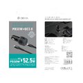 Devia ładowarka samochodowa Extreme PD QC 52,5W 1x USB-C 1x USB czarna + kabel USB-C - Lightning