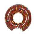 Dmuchane koło do pływania Donut Pączek brązowy 50 cm
