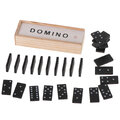 Domino drewniane klocki gra rodzinna + pudełko