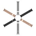 DUX DUCIS pasek MILANESE magnetyczny ze stali nierdzewnej do Apple Watch 38 / 40 / 41 mm srebrny