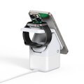 DUZZONA W20 - ładowarka indukcyjna z lampką 4w1 kompatybilna z MagSafe 15W biała
