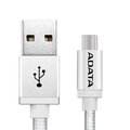 Dwustronny kabel micro USB 1m ADATA srebrny