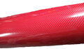 Folia carbon 5D czerwona do oklejania odcinek 1,52 x 18 m