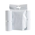 Foliopaki kurierskie z rączką 400 x 500 mm + 70 mm rączka RC091 50 szt białe