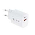 Forcell adowarka Sieciowa - 3A 30W z dwoma portami: USB typ C i USB A z adowaniem PD i QC 4.0