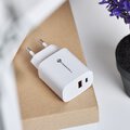 Forcell adowarka Sieciowa - 3A 30W z dwoma portami: USB typ C i USB A z adowaniem PD i QC 4.0