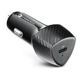 FORCELL CARBON adowarka samochodowa Typ C 3.0 PD20W CC50-1C  (Total 20W) + kabel do Apple Lightning 8-pin PD20W