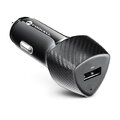 FORCELL CARBON ładowarka samochodowa USB QC 3.0 18W CC50-1A czarny (Total 18W)