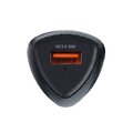 FORCELL CARBON ładowarka samochodowa USB QC 3.0 18W CC50-1A czarny (Total 18W)