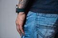 FORCELL F-DESIGN FA02 pasek magnetyczny nylonowy do APPLE Watch 38 / 40 / 41 mm ciemny zielony