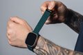 FORCELL F-DESIGN FA02 pasek magnetyczny nylonowy do APPLE Watch 38 / 40 / 41 mm ciemny zielony